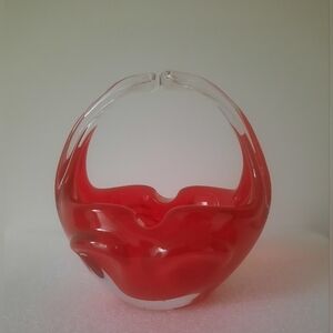 Split Handle Glass Basket